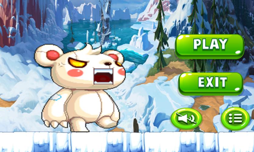 Снежок на андроид. Мишка бегает игра. Игра с бегающим медведем. Игра где убегаешь от медведя. Игра Бегущий снежный человек.