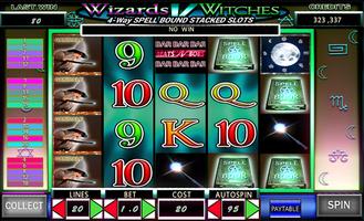 Video Slots: Wizards v Witches Poster