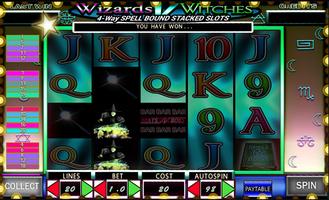 Video Slots: Wizards v Witches syot layar 2