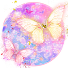 ikon Tema Kupu-kupu Emas yang Indah