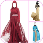 Beautiful Hijab Abaya Dress Photo Frames icône