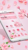 Beautiful Pink Flower Theme 海報