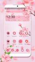 Hermoso tema de flor rosa captura de pantalla 2