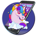 Beau thème de licorne pourpre APK