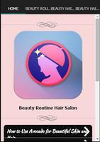 Beauty Routine Hair Salon الملصق