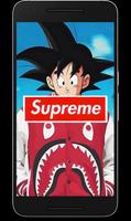 Goku x Supreme Wallpapers Art HD โปสเตอร์