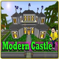 Modern Castle Minecraft Plakat