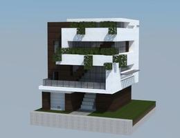 Casa moderna de Minecraft imagem de tela 1