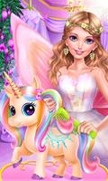 Fairy Princess Unicorn Salon poster
