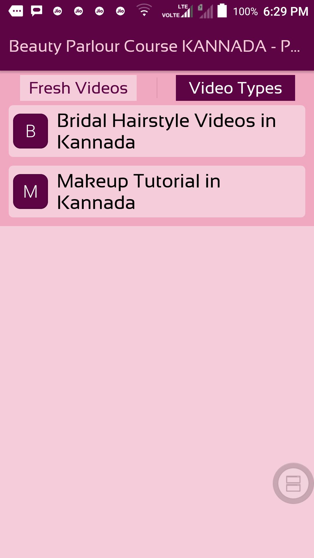 Beauty Parlour Course Kannada Parlor Training For Android Apk