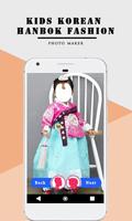 Kids Korean Hanbok Fashion Plakat