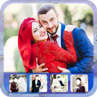 Hijab Couple Wedding Modern simgesi