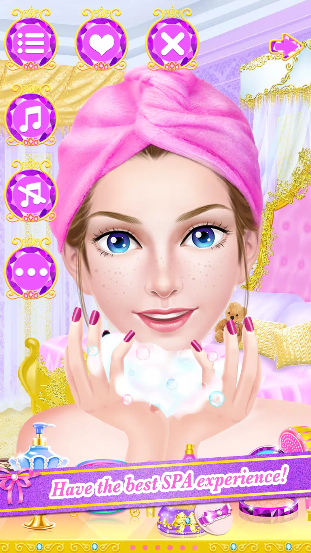 Princess Palace Salon Makeover : Spa, maquiagem e vestir se, jogo