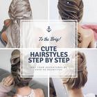 Cute Hairstyles step by step-icoon