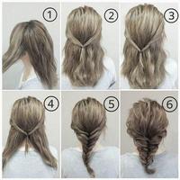 Cute Hairstyles step by step-poster