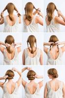 Hair style for girls party step by step poster