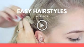 Hairstyles step by step in 5 mins syot layar 1