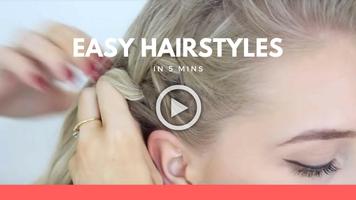 Hairstyles step by step in 5 mins capture d'écran 1