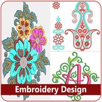 Embroidery Design Affiche