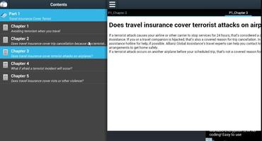 Travel Insurance Terroris Affiche