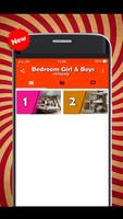 Bedroom Girl & Boys Design 포스터