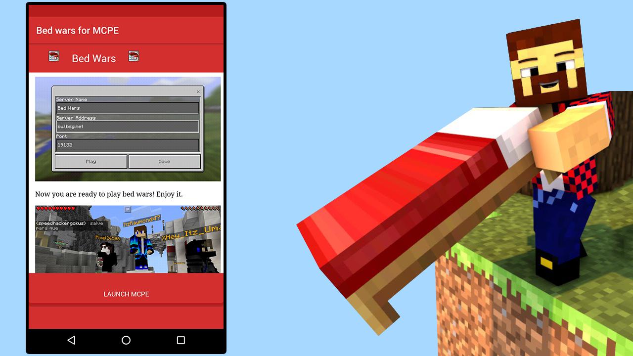 Bed Wars Servers for Minecraft PE APK pour Android Télécharger