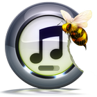 Abeja reproductor de música icono