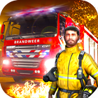 City Firefighter Hero icon