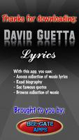 David Guetta Lyrics poster