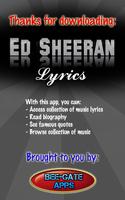 Ed Sheeran Lyrics 스크린샷 3