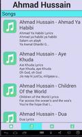 Ahmad Hussain Songs & Lyircs capture d'écran 3