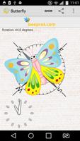 Butterfly Compass Affiche