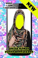 Hijab Woman Photo Montage Pro Affiche