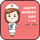 Happy Nurses Day Greeting Card ไอคอน