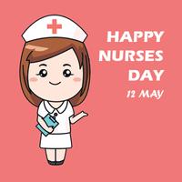 Happy Nurses Day Greeting Card постер