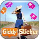 Giddy Sticker aplikacja