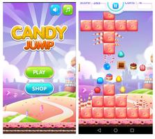 Candy Jump Sweet of Happy Cute Lolly Crush Kids Plakat