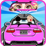 Snow Queen Car Racing أيقونة