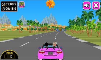 Snow Queen Car Racing تصوير الشاشة 1