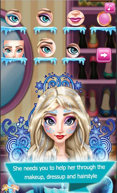 ملكة الثلج : ماكياج - تلبيس - تسريحات شعر for Android - APK Download