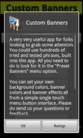 Custom Banners capture d'écran 1