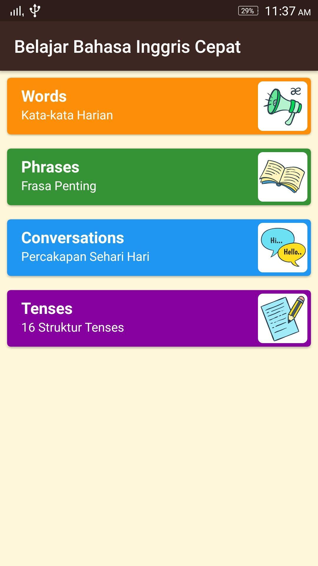 Belajar Bahasa Inggris Cepat For Android Apk Download