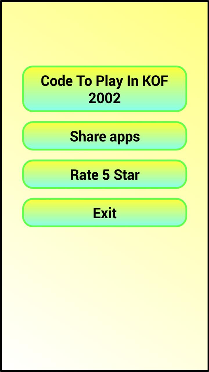 Game Code For King Of Fighter 2002 For Android Apk Download - 2002 roblox code