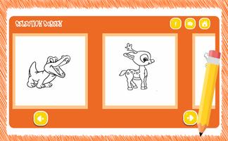 Coloring of Deer and Crocodiles - Learning Color скриншот 1