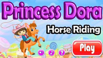 Princess Dora Horse Riding पोस्टर