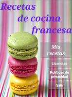 Recetas de cocina francesa poster