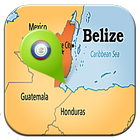 Belize map icône