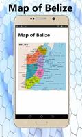 Belize map 포스터