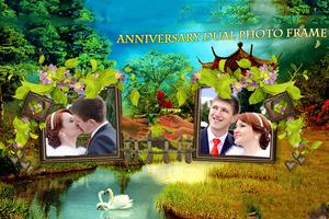 Anniversary Dual Photo Frame Affiche