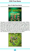 Free Gems For COC Update 2016 imagem de tela 1